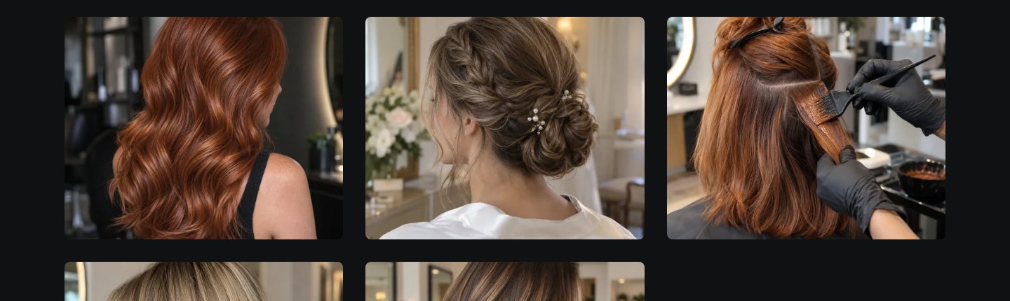Desktop screenshot of Maya Bennett Hair Studio's Obsidian portfolio