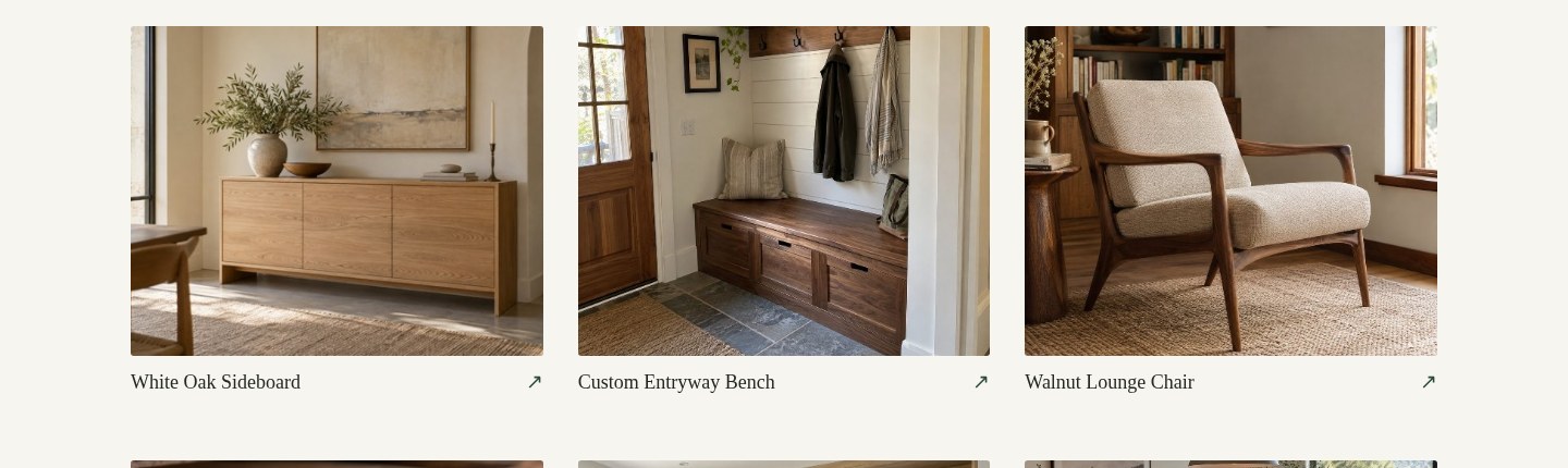 Real Classic desktop screenshot of Northline Woodworks’ cabinetry, furniture and joinery gallery